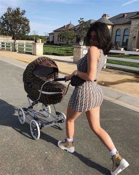 fendi dress kylie|Kylie Jenner using Fendi stroller: photos prove she is most .